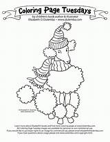 Coloring Dulemba Poodle Tuesdays sketch template