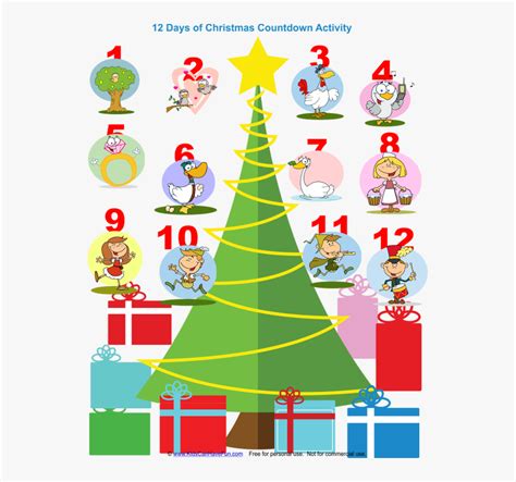 days  christmas clipart vector illustration card    days