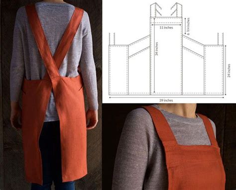 cross  japanese apron  sewing tutorial aprons
