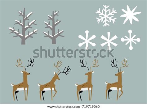 winter materialwinter clip artwith deer  shutterstock