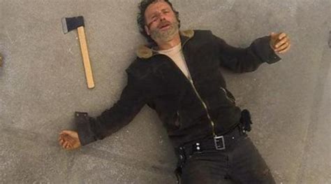 The Axe Of Rick Grimes Andrew Lincoln In The Walking