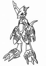 Digimon Coloring Pages Fusion Template sketch template