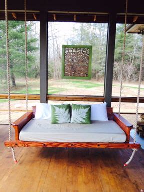 custom rustic porch bed swing  carolina porch swings