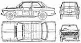 Datsun Bluebird Blueprint Blueprintbox Skizz 1979 Ikklikkja sketch template