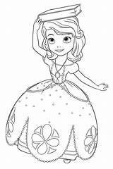 Mewarnai Putri Sofia Tk Paud Berbagai Aneka Temukan sketch template