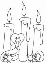 Halloween Coloring Pages Candle Popular Printable Print sketch template