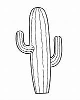 Cactus Coloring Simple Pages Saguaro Outline Drawing Printable Color Template Book Sketch Blanco Negro Para Drawings California Tocolor Pretty Getdrawings sketch template
