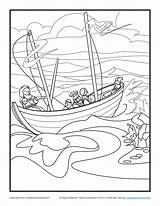 Coloring Paul Pages Boat Bible Shipwreck Shipwrecked Storm Apostle School Sunday Barnabas Silas Printable Children Activity Kids Activities Missionary Print sketch template