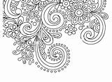 Henna Mehndi Coloring Pages Designs Colouring Color Patterns Sheets Printable Getcolorings Getdrawings sketch template