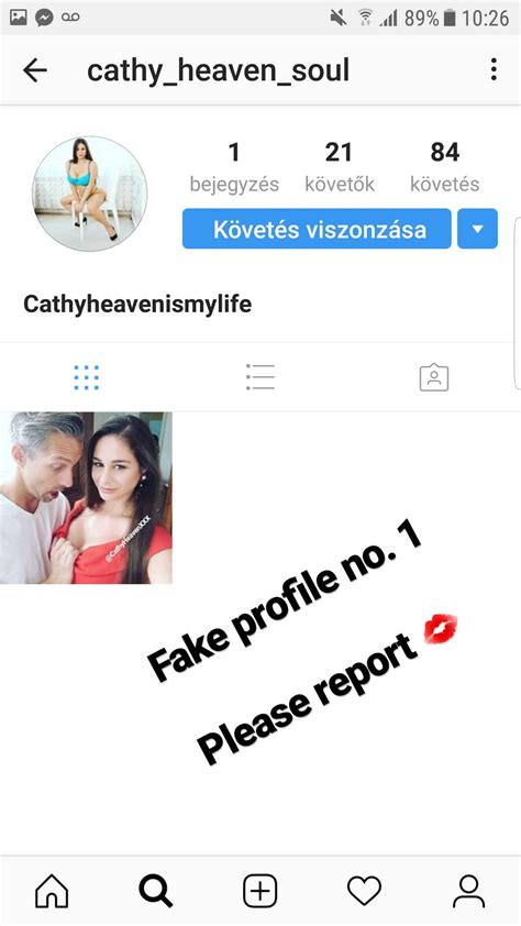 cathy heaven on twitter hey guys all these insta profiles are fake