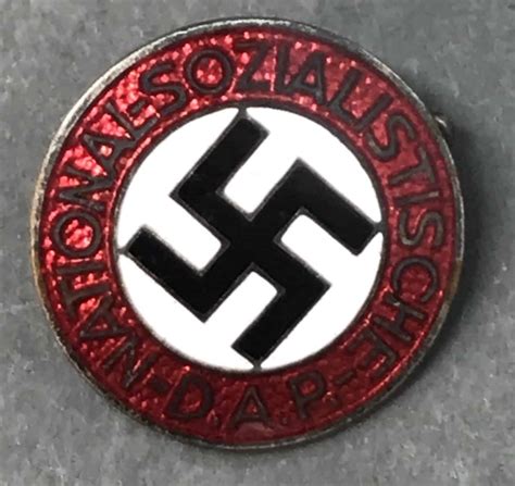 Original Outstanding Transitional German Nsdap Nazi Party Enamel Rzm