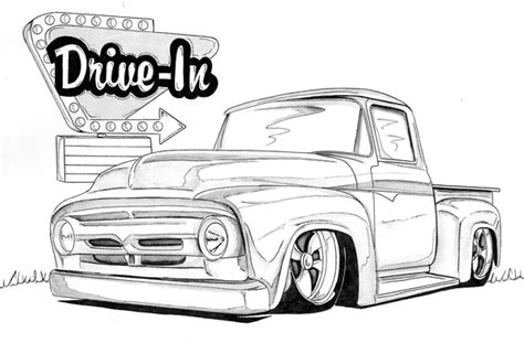 snubberx cool chevy truck coloring pages