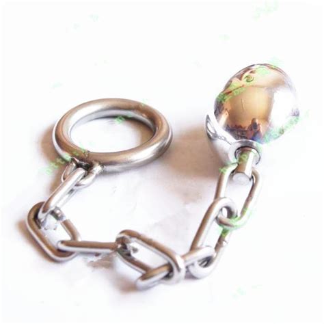 wholesale male anal sex toys steel butt plug w chained