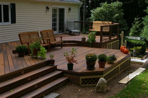fiberon  level deck backyard patio designs deck designs backyard patio deck designs