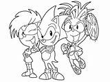 Coloring Sonic Underground Pages Popular Hedgehog sketch template