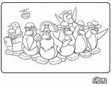 Penguin Coloring Club Pages Colouring Color Christmas Printable Cartoons Popular Kids Comments sketch template