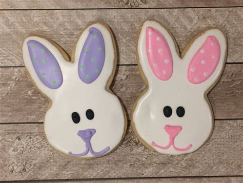 easter bunny face cutest cookies