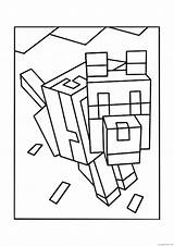Coloring4free Minecraft Coloring Pages Printable Wolves Related Posts sketch template