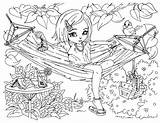 Coloring Pages Teenagers Printable Girls Summer Girl Difficult Teens Hammock Hard Fun Cute Time Enjoy Colouring Cool Color Filminspector Kids sketch template