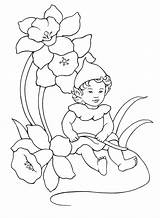 Elf Coloring Baby Pages Colorkid sketch template