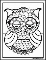Coloring Geometric Pages Owl Drawing Complex Printable Kids Mosaic Simple Colouring Mandala Print Animal Color Adults Colorwithfuzzy Lion Detailed Getcolorings sketch template