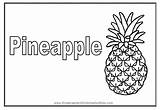 Pineapple Coloring Pages Spongebob Fruit House Template Printable sketch template