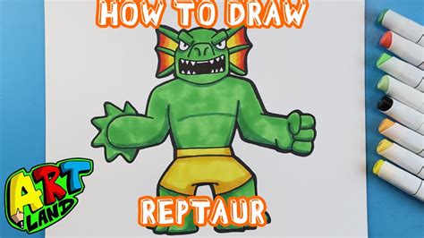 draw reptaur  heroes  goo jit zu youtube