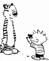 Calvin Hobbes Coloring Pages Strip If Fan Anyone Made Does Know Comments Popular Coloringhome sketch template