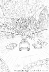 Transformers Victorion Matere Marcelo Combiner Concept sketch template