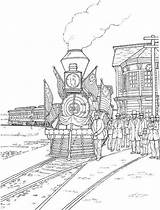 Coloring Pages Adult Colouring Printable Adults Train Trains British Steam Landscape Railway Book Sheets Color Choose Board Drawings Coupons sketch template