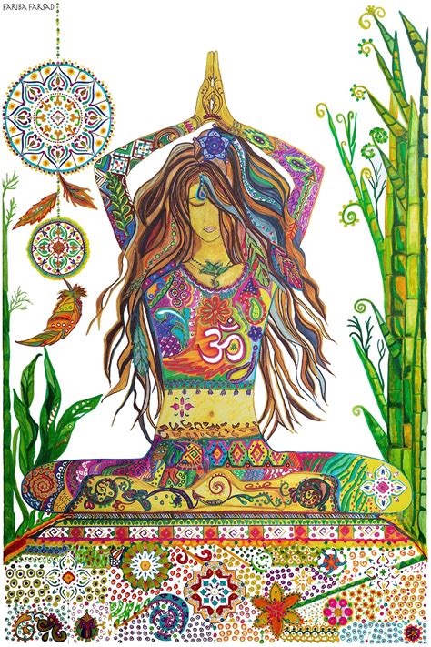 yoga lotus pose canvas print painting semi original abstract etsy
