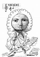 Vivaldi Compositores Clasicos Barroco Dibujar Riomar sketch template