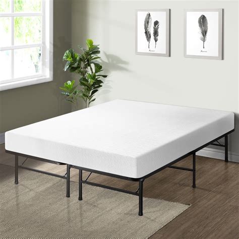 crown comfort   memory foam mattress  bed frame set twin