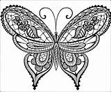 Butterfly Coloring Pages Cute Butterflies Adults Color Detailed Printable Simple Beautiful Morpho Blue Small Monarch Colorings Hard Getcolorings Adult Colouring sketch template