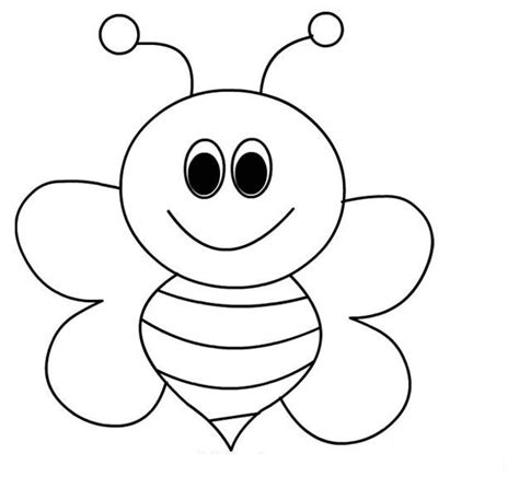 bee coloring pages  kids preschool  kindergarten