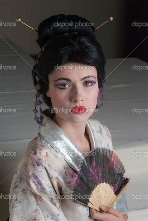 geisha woman stock photo  damianpalus