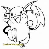 Raichu Pokemon Coloring Pages Drawing Lineart Drawings Color Printable Getdrawings Sketch Template Templates Print sketch template