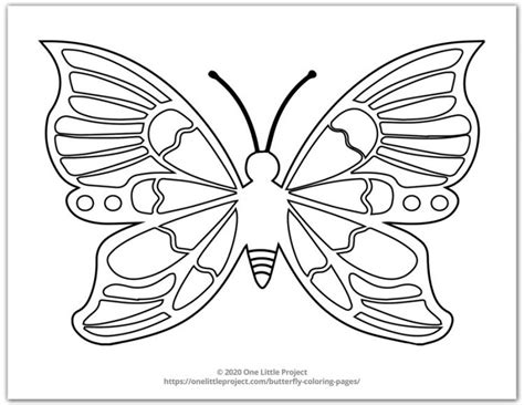 butterfly coloring pages  printable butterflies   project