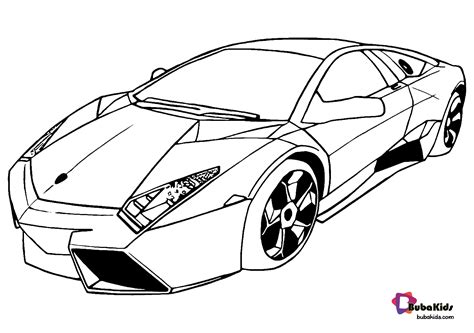 printable super car coloring page bubakidscom