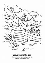 Jesus Storm Coloring Pages Calms Miracles Calming Sea Clipart Paul Bible Calm Print Calmed Sunday School Shipwrecked Apostle Printable Kids sketch template