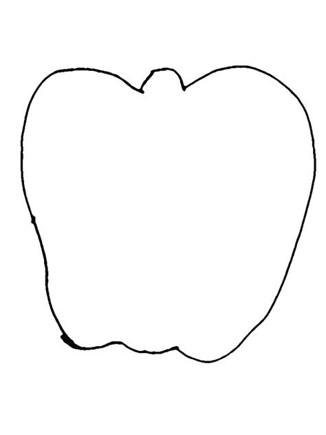 printable apple pictures coloring home