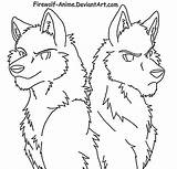 Wolf Coloring Pages Anime Pack Drawings Brothers Wolves Lineart Firewolf Deviantart Sketch Drawing Sad Getdrawings Color Popular Getcolorings Outline Favourites sketch template