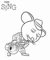 Sing Coloring Movie Pages Trailer sketch template