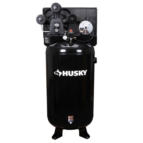 husky  gal  cylinder single stage electric air compressor ch  home depot