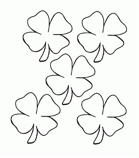 clover coloring page coloring home