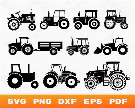 tractor svg tractor silhouette tractor clipart tractor png etsy uk