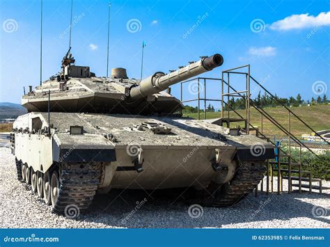 Israel Hizo Tanque De Batalla Principal Merkava Mk Iv Latrun Israel