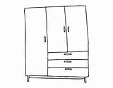 Closet Armoire Coloring Big Coloriage Template Coloringcrew Grand Pages sketch template