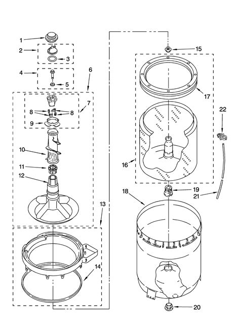 amana washer parts diagram