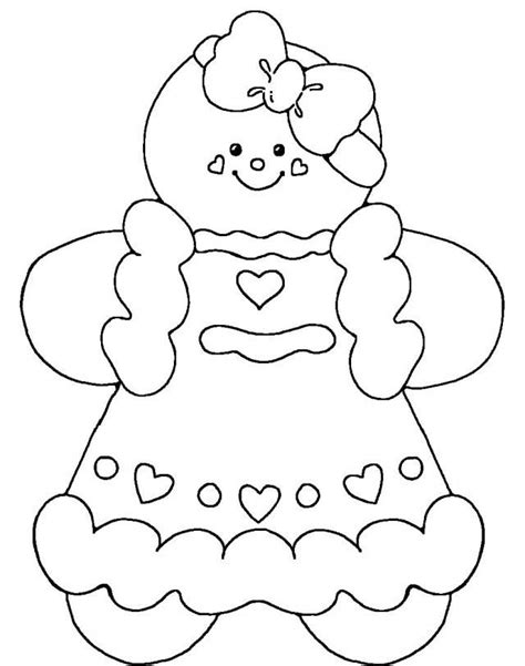 cute gingerbread man coloring pages printable christmas coloring